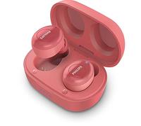 Philips True Wireless Headphones T2205RD/00 (Bluetooth In-Ear Headphones, Voice Assistant, Long Battery Life, IPX4 Splash Resistant, Extra-Small Charging Case) Red - 2020/2021 Model
