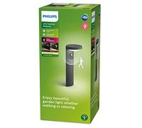 Philips LED Tyla 9W Outdoor Pedestal Light with PIR, Warm White