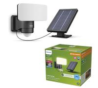 PHILIPS Tylus UltraEfficient Outdoor Solar Security Light with Sensor, 5000K, 1000/50lm Black