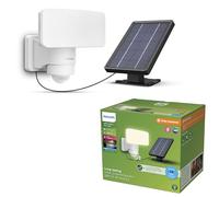 PHILIPS Tylus UltraEfficient Outdoor Solar Security Light with Sensor, 5000K, 1000/50lm, White