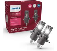 Philips Ultinon Access LED car headlight bulb (H4), ultra-compact direct-fit, 80%, 6.000K, set of 2