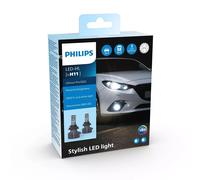 Philips Ultinon Pro3022 LED Car Headlight Bulb (H11), +100%, cool white light of 6.000K, set of 2