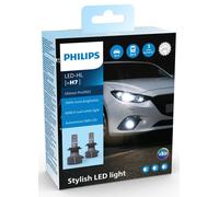 Philips Ultinon Pro3022 LED Car Headlight Bulb (H7), +100%, cool white light of 6.000K, set of 2
