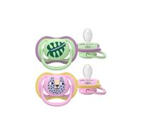 Philips AVENT Ultra Air Pacifier SCF087/13 - Orthodontic, 6-18 months, Silicone, BPA-free, 2-pack