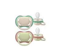 Philips Ultra Air Pacifier 6-18m Grey/Green x2