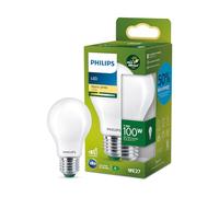 Philips Ultra Efficient 7.3W E27 LED Classic Bulb, Warm White