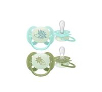Philips Ultra Soft Nighttime Pacifier Boy 0-6m x2