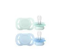 Philips Ultra Start Pacifier 0-2m Green/Blue x2