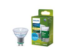 PHILIPS UltraEfficient LED GU10 Spotlight, 35W, EyeComfort, Flicker-Free, Warm White Light 2700K, 215 Lumens, GU10 Base, 1 Pack