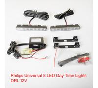 Philips Universal 8 LED Day Time Lights Lamp DRL 12V Maximale Lichtleistung 2 Pc
