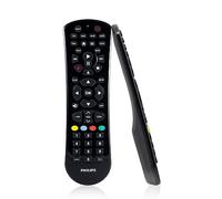 Philips Universal Remote Control for Samsung, Vizio, LG, Sony, Sharp, Roku, Apple TV, RCA, Panasonic, Smart TVs, Streaming Players, Blu-ray, DVD, Simple Setup, 6-Device, Black, SRP9263C/27