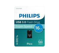 Philips Usb 3.0 Pico Edition Flash Drive, 16 Gb In Black Black One Size