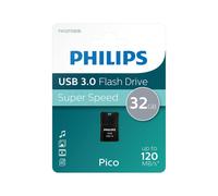 Philips Usb 3.0 Pico Edition Flash Drive, 32 Gb In Black Black One Size