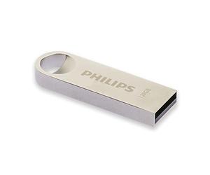 Philips USB Stick 128GB USB 2.0 Flash Drive Moon Edition for PC, Laptop, Computer Reads up to 20MB/s Metal Keychain Ring