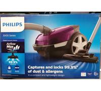 Philips Vacuum Cleaner 3000 Series XD3100 Bagged Canister Vacuum 900 W Compact