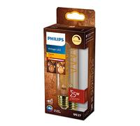 Philips Vintage LED T32 25W E27 Base Gold (1800K) Dimmable Torch