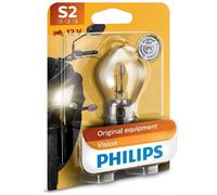 Philips 12636CTVBW S2 Vision Moto Headlight Bulb BA20d(Single)