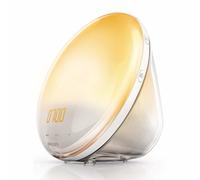Philips Wake-Up Light Alarm Clock Coloured Sunrise Simulation, 5 Sounds and Radio Function - HF3520/01