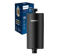 Philips Water in-Line Shower Filter, 50 000 L Filtration Capacity, Black, Reduces Chlorine by up to 99%, Easy to Install, fits All Standard Hoses and taps