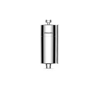 Philips In-Line Shower Filter Chrome Compact Removes Chlorine/Impurities, 8L/Min