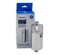 Philips In-Line Shower Filter Chrome Compact Removes Chlorine/Impurities, 8L/Min