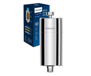 Philips Water Inline Shower Filter With 1 Replacement Cartridge - 50,000 L Capacity, Reduces Chlorine By Up To 99%, Fits All