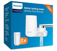 Philips Water Ontap Filter AWP3703 MICROFILTRATION, 1000 L filtration capacity, reduces chlorine, sediment, and other taste-impacting substances (Packing May Vary), White