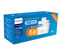 Philips Water Replacement Filter Cartridges 6-Pack Micro XClean Brita Compatible