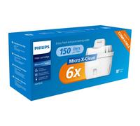 Water Replacement Filter Cartridges, 6-Pack, Brita Compatible, Reduces MICROPLASTICS, Chlorine, LIMESCALE, Heavy Metals