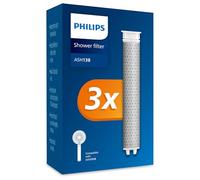Philips Water Shower Head with Filter - Replacement Filter Pack of 3, Effectively Removes Chlorine and Other Large Particles, 1 Month Filtering Time