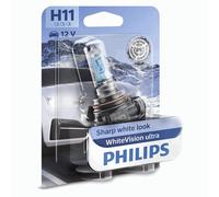 Philips WhiteVision ultra H11 car headlight bulb, single blister