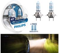 Philips WhiteVision 3700K H7 55W Two Bulbs Head Light High Beam Plug Play EO