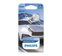 Philips WhiteVision ultra H6W car signaling bulb, double blister
