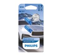 Philips WhiteVision ultra W5W car signaling bulb White Double blister