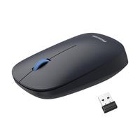 PHILIPS Wireless Mouse, USB Wireless Mouse with Noise Reduction, 2.4G Ergonomic Wireless Mouse, Compatible with Tablets, Laptops and Computers, Lightweight and Easy to Carry (Black)