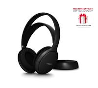 Philips Wireless Over-Ear TV Headphones, Black - SHC5200M2/12 - Free Gift RRP £10!