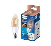 Philips Philipssmart Ses 40W Led Cool White & Warm White C35 Dimmable Filament Smart Light Bulb