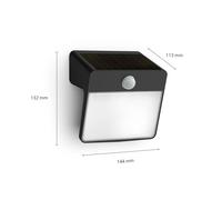Philips Yarixa LED solar wall light, motion sensor