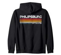 Philipsburg Sint Maarten Retro Island Vacation Zip Hoodie
