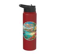 Philipsburg, St Maarten, Bahamas Caribbean Island Stainless Steel Insulated Water Bottle