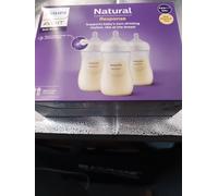 PhilipsSCY903/03 Avent Natural Response Baby Bottle 3 x 260ml Baby Milk Bottle