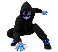 Philivivi Scary LED Halloween Costume Accessories for Adults