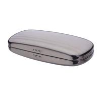 Philley Sunglasses Case Striped Aluminum Hard Shell Metal Spectacles Box Eyeglasses Case for Women & Men(Grey)