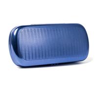 Philley Sunglasses Case Striped Aluminum Hard Shell Metal Spectacles Box Eyeglasses Case for Women & Men(Blue)