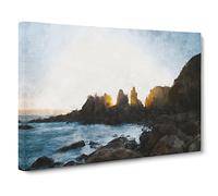 Phillip Island In Australia Canvas Print | Gallery Wrapped 30mm Frame Wall Art | 30x20 inches | Ready to Hang | Abstract Picture | Living Room Bedroom Lounge Office