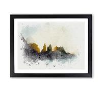 Phillip Island In Australia In Abstract Modern Art Framed Print | A3 Black Framed Wall Art | Ready to Hang | Abstract Landscape Picture | Living Room Bedroom Lounge Office