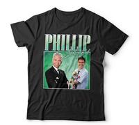 Phillip Schofield Appreciation Unisex T-Shirt - Funny Throwback Homage Tee - L Black