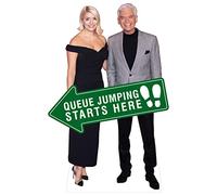 Phillip Schofield & Holly Willoughby Queue Jump Cardboard Cutout (173.7cm x 110cm) | Life Size Cardboard Cutout | Celebrity Cutout for Parties and Décor