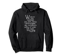 Phillipians 4:8 Whatever is ... Scripture Typography Art Pullover Hoodie