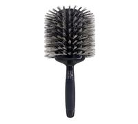 Phillips Brush Luxe Monster Vent 1 Professional Hair Brush (5” Diameter Barrel) - Black & Gold Vented Hairbrush with Nylon Reinforced Boar Hair Bristles, Ergonomic Rubber Grip